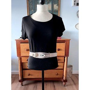 Vintage White Black Cobra Belt - Real Cobra? / Eclectic Cos Play